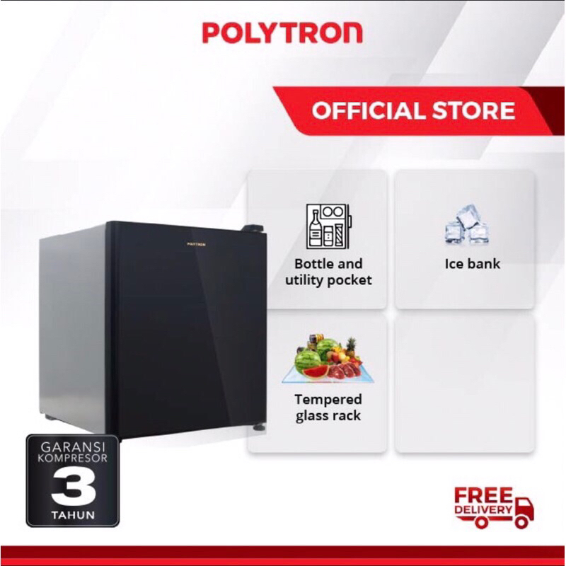 Jual Polytron Kulkas Mini PRH 51X - Black 50 Liter | Shopee Indonesia