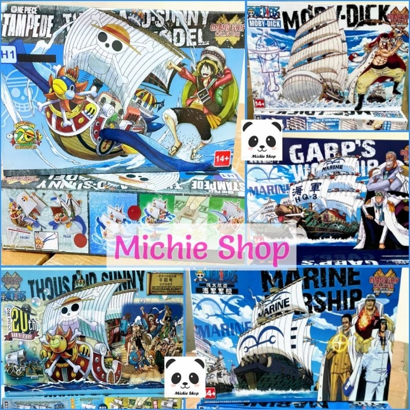 Jual One Piece Model Kit Kapal Ship Anime Thousand Sunny Stampede Garp