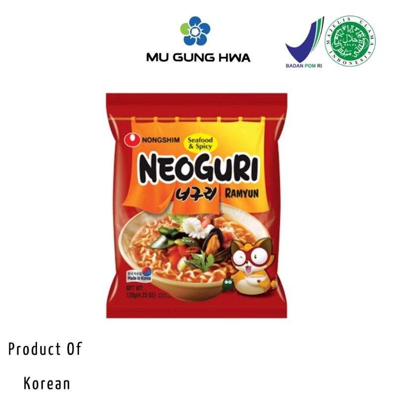 Jual Nongshim Neoguri Udon Noodle Soup Seafoodandspicy 120g Shopee