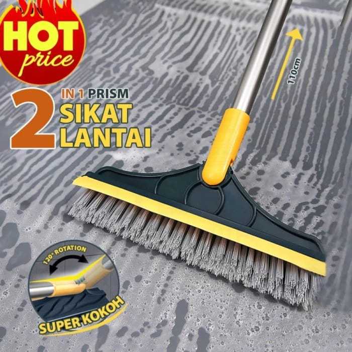 Jual Sikat Lantai Wiper Pembersih Lantai Dinding Kamar Mandi Gagang