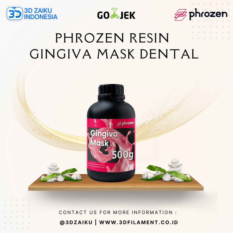 Jual Original Phrozen Gingiva Mask Dental Resin 3D Printer MSLA LCD DLP