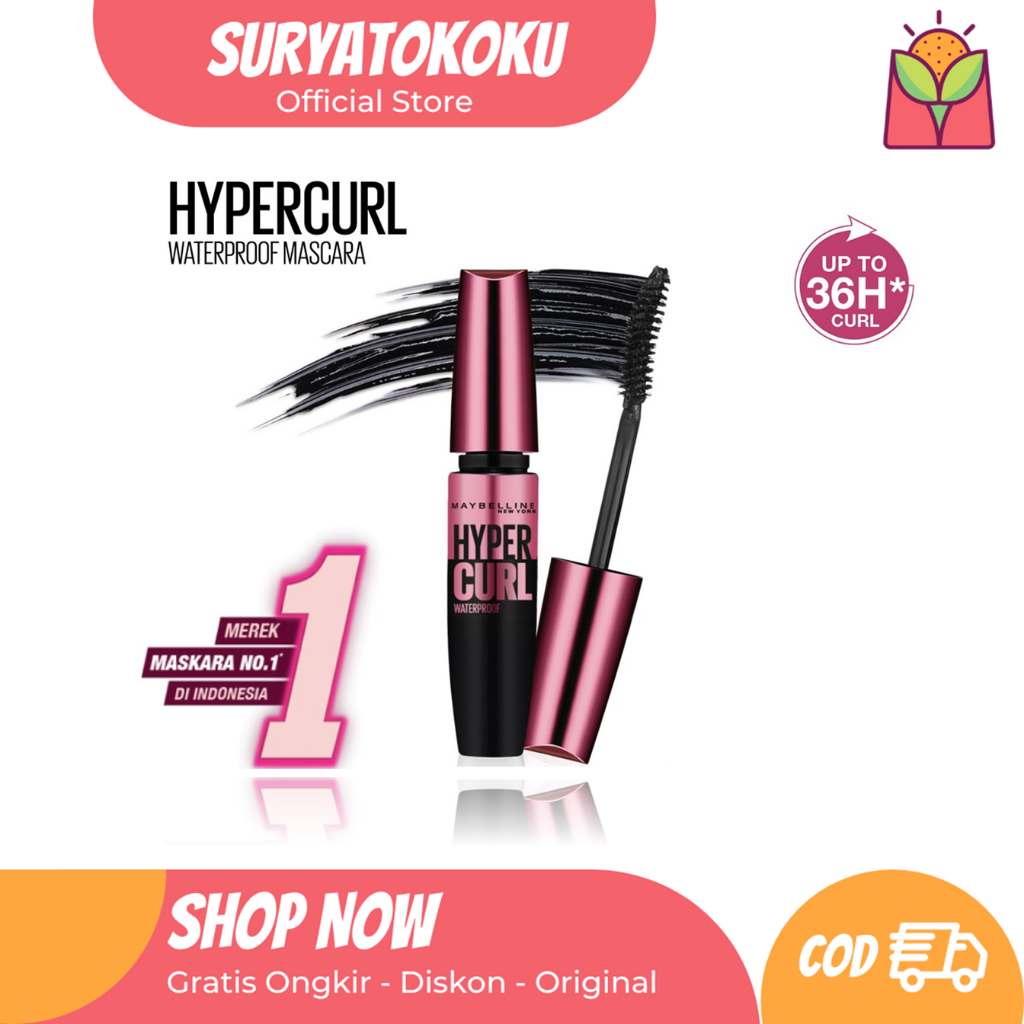 Jual Maybelline Mascara The Hypercurl Volume Express Waterproof Shopee Indonesia 2148