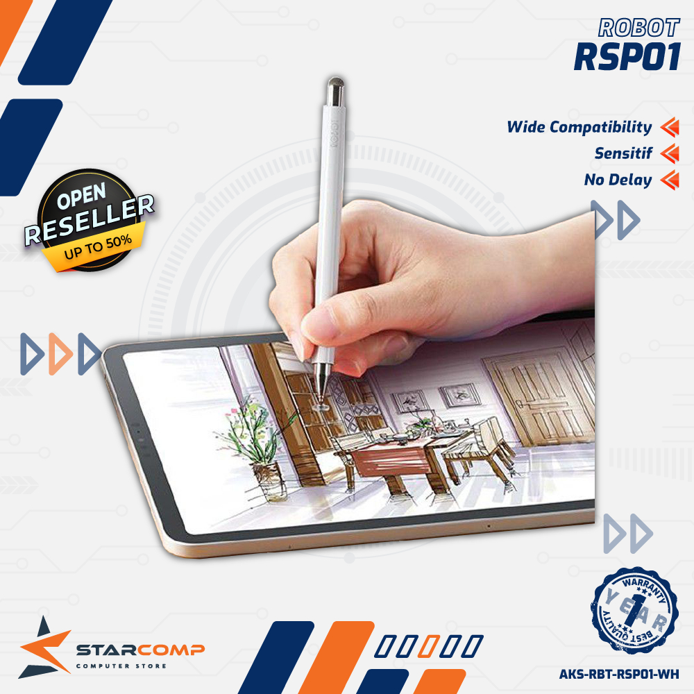 Jual ROBOT RSP01 Universal 2 in 1 Capacitive Stylus Pen for Mobile ...