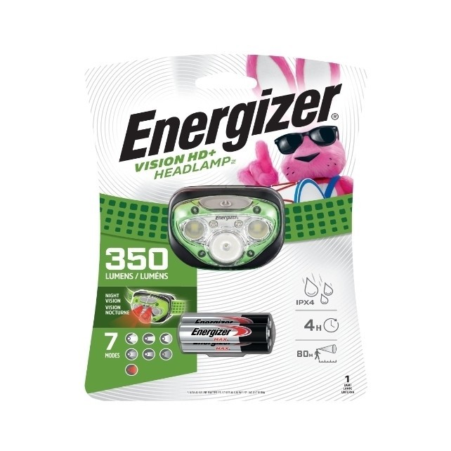 Lampe frontale 350 lm Vision HD+ - ENERGIZER