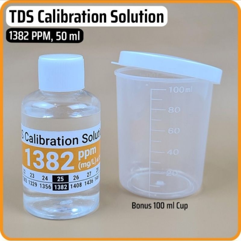Jual TDS Calibration Solution 1382 PPM Larutan Cairan Kalibrasi TDS ...