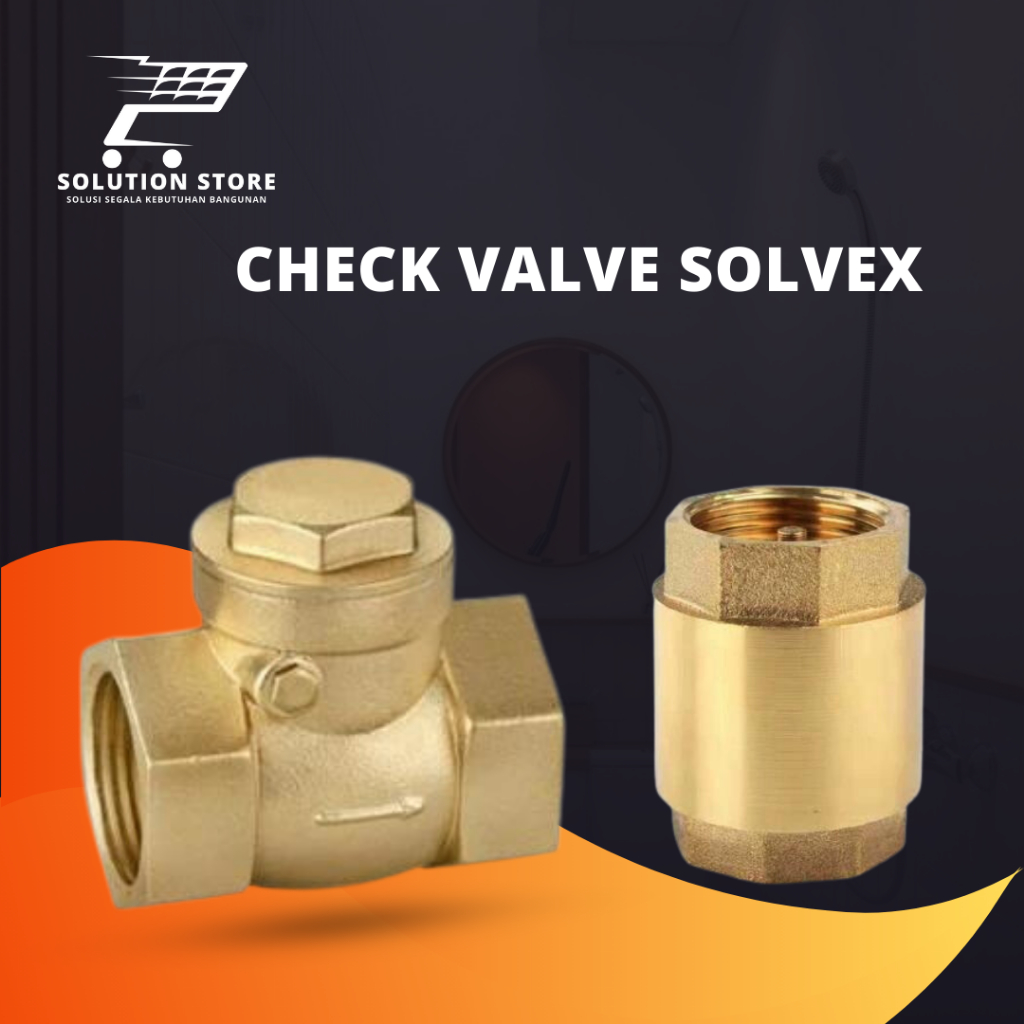 Jual Check Valve 3/4 inch Solvex High Quality 1/2 - 11/2inch | Shopee ...