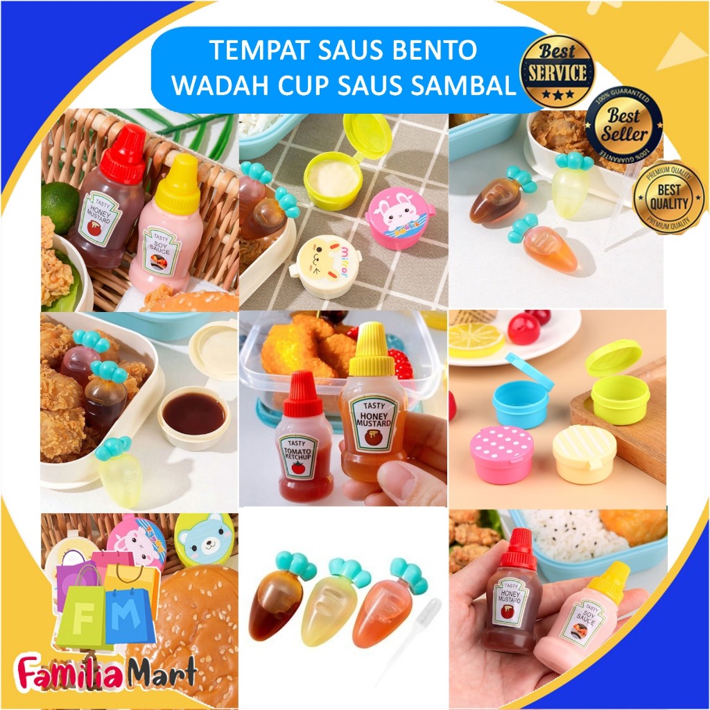 Jual Botol Saus Bento Saus Bulat Saus Cup Karakter Botol Saos Tomat