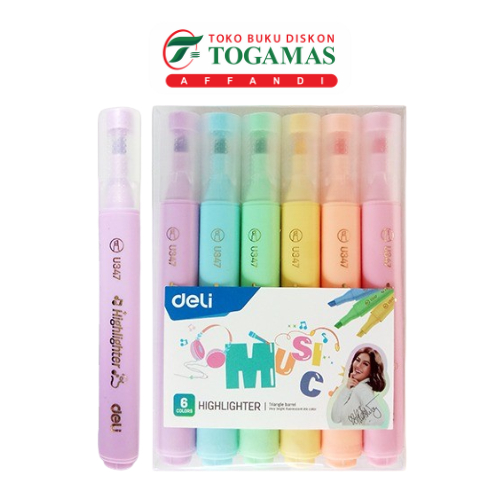 Jual HIGHLIGHTER SET PASTEL U347 DELI Shopee Indonesia