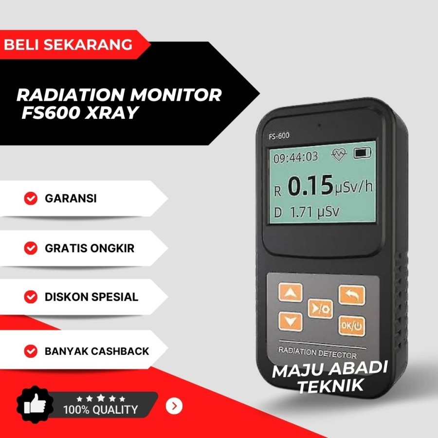Jual Dosimeter Nuclear Radiation Monitor FS600 XRAY Gamma Bosean ...