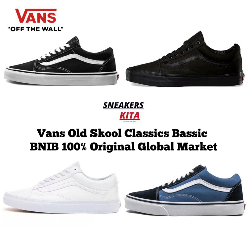 Jual Sepatu Vans Old Skool Classics Bassics Serries UNISEX BNIB 100 Original Global Market Shopee Indonesia