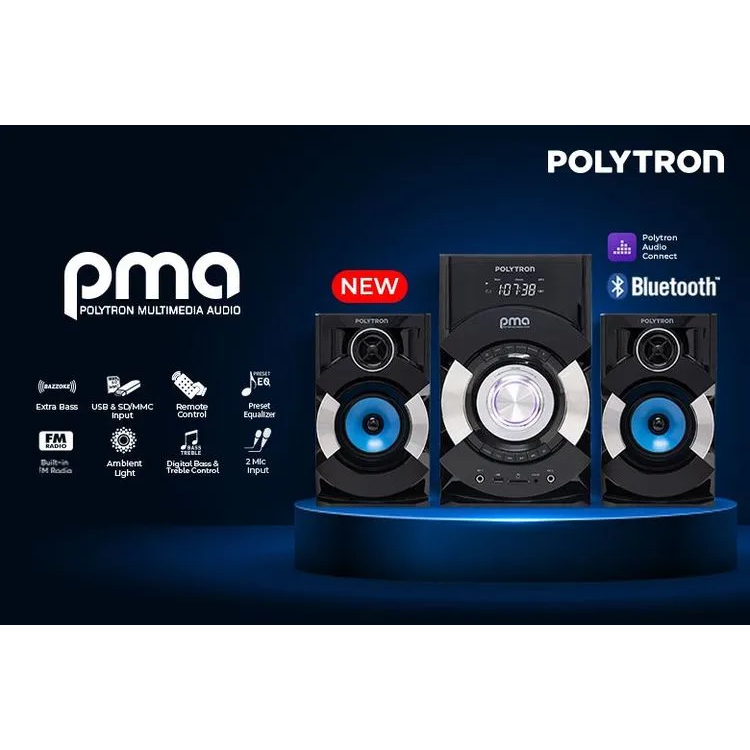 Jual Speaker Multimedia Polytron PMA 9527 Bluetooth | Shopee Indonesia