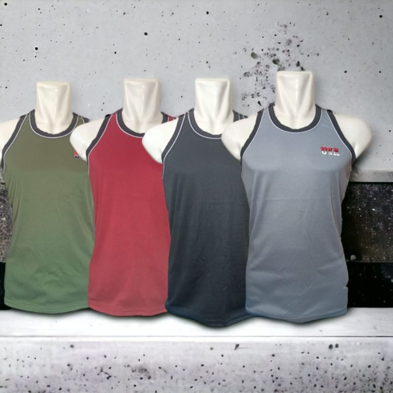 Jual Kaos Kutang/Kaos Singlet Pria Warna Polos Bordir /Singlet size L ...