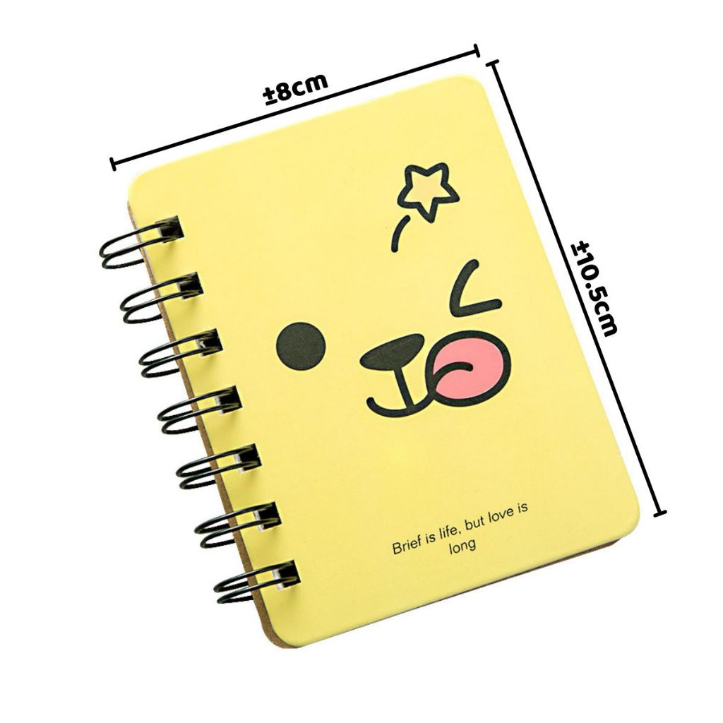 Jual Notebook Mini Cartoon Character A7 Stationery/Buku Catatan Dairy ...