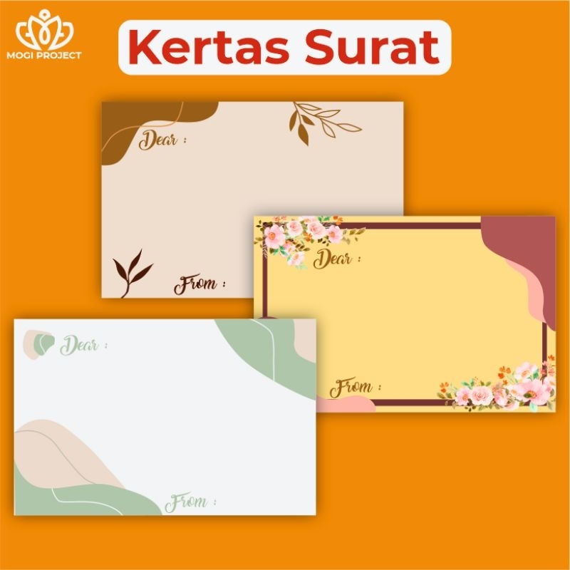 Jual Kartu Ucapan Polos I | Greeting Card Aesthetic | Blank Card | Gift