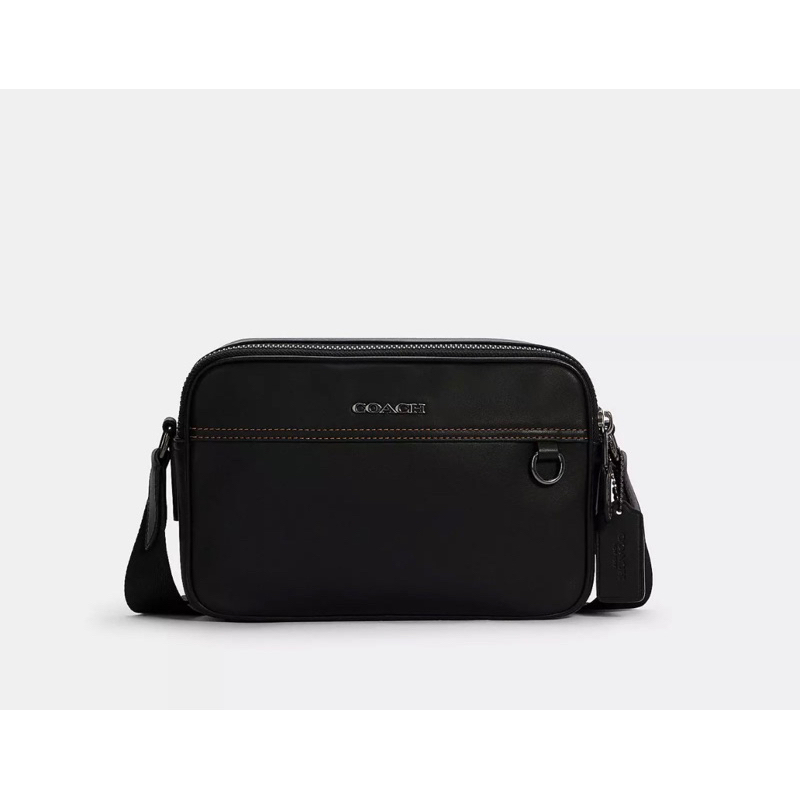 Jual Coach Graham Crossbody In Signature Canvas Black | Shopee Indonesia