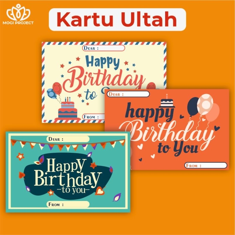 Jual Kartu Ucapan Ulang Tahun Birthday Card Greeting Card Aesthetic