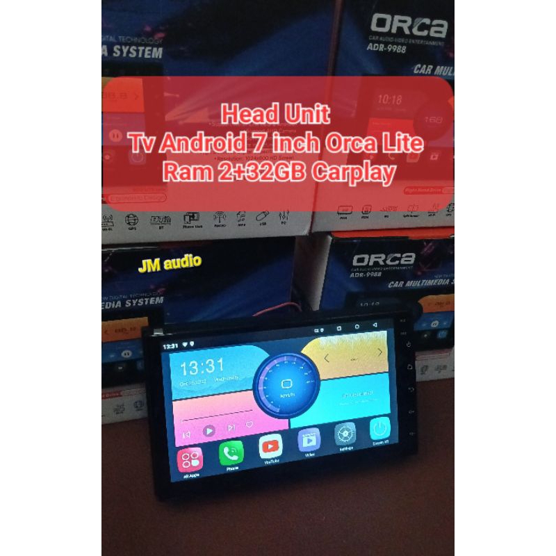 Jual Head unit android 7inch orca eco lite ram 2+32GB layar ips Carplay ...