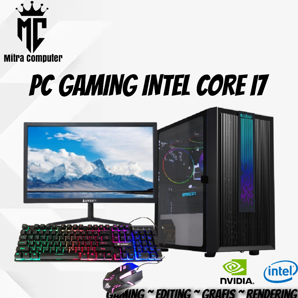 Jual PC GAMING EDITING CORE I7 RAM 16 GB HDD 1 TB VGA 2 GB LED 19 INCH NEW Shopee Indonesia