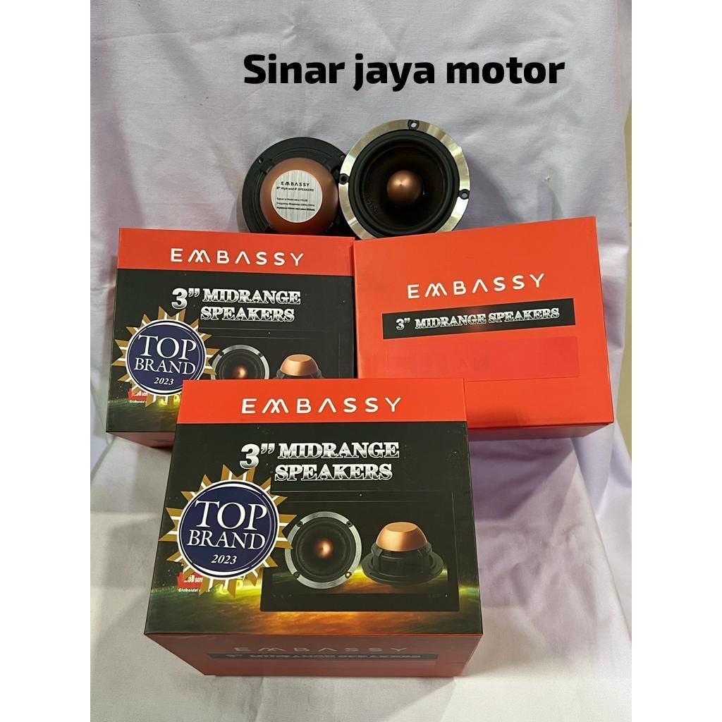 Jual Speaker Mobil Midrange MIddle Mid 3 Inch Embassy | Shopee Indonesia