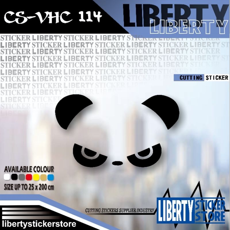 Jual cutting sticker angry panda | cutting stiker angry panda | cutting ...