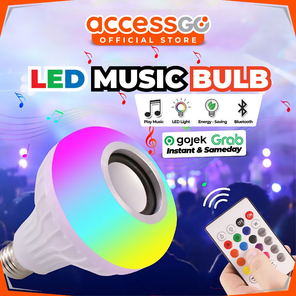 Jual LED MUSIC BULB Speaker Lampu LED Music Wireless Bluetooth/APP