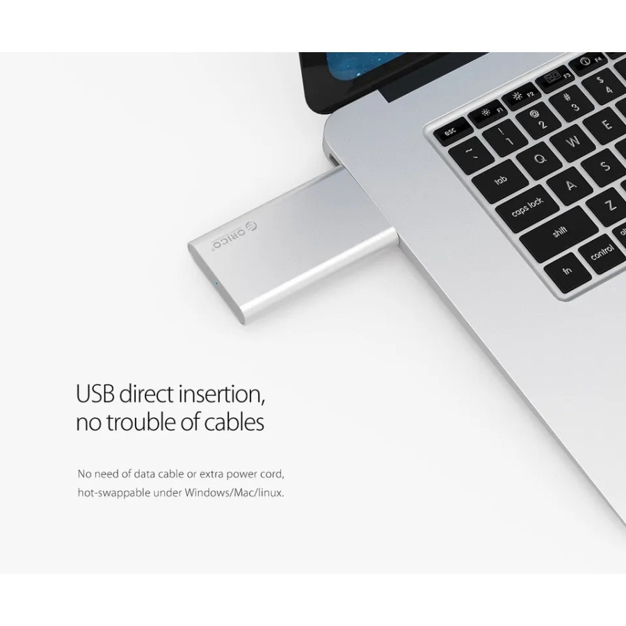 Jual Casing Enclosure Case SSD mSATA to USB 3.0 Alumunium mini 5Gbps ...