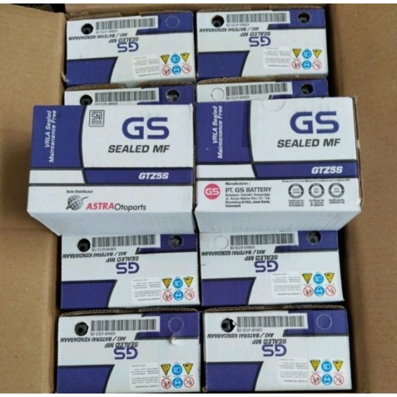 PERDUS ISI 10PCS AKI KERING GS ASTRA OTOPARTS GTZ5S  HONDA BEAT / VARIO 110 / MIO / SUPRA X 125 YAMAHA MIO SOUL MIO J MIO GT MIO Z FINO XEON XRIDE BYSON VIXION
