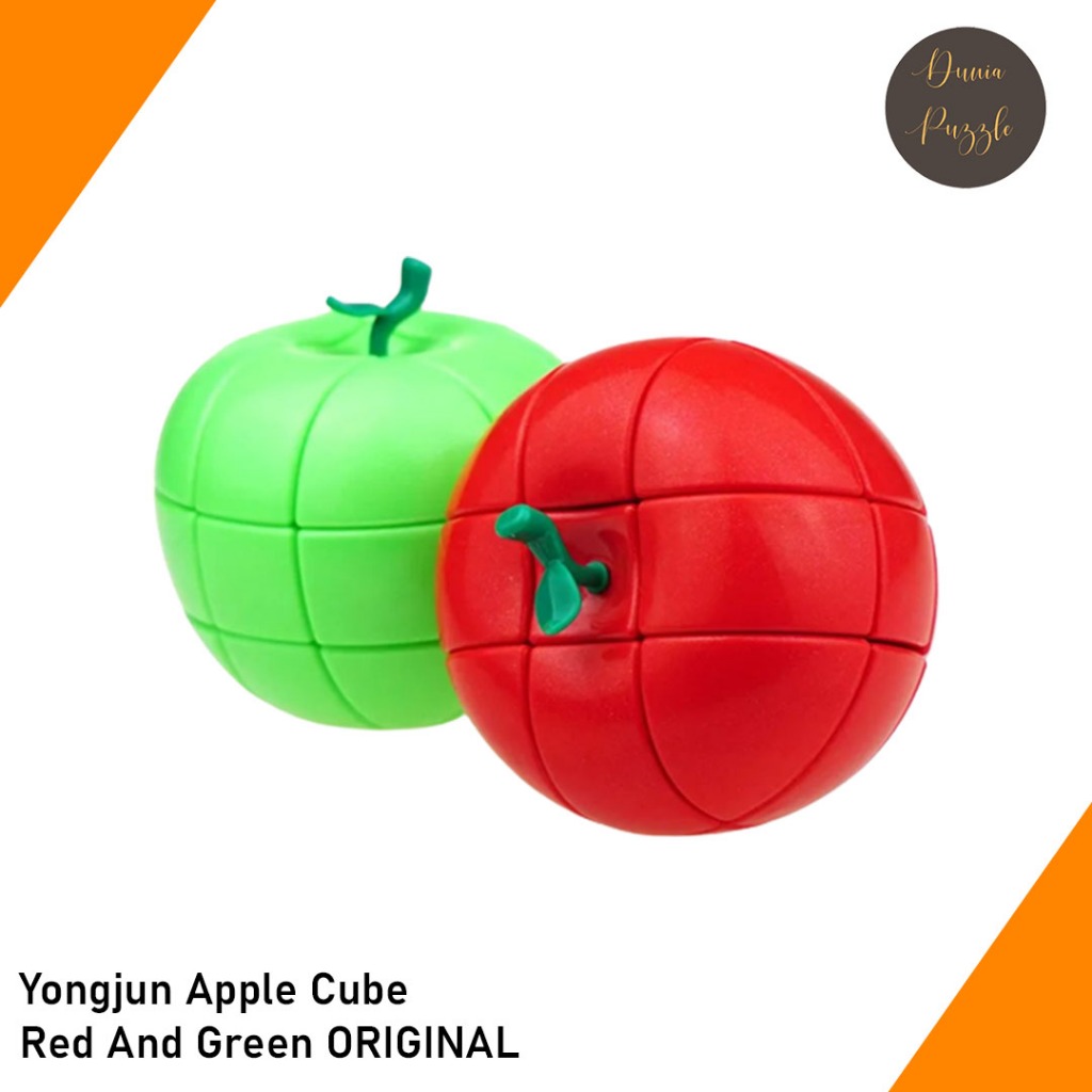 Jual Rubik 3x3 Yongjun Apple Cube 3x3 Red Green Stickerless ORIGINAL