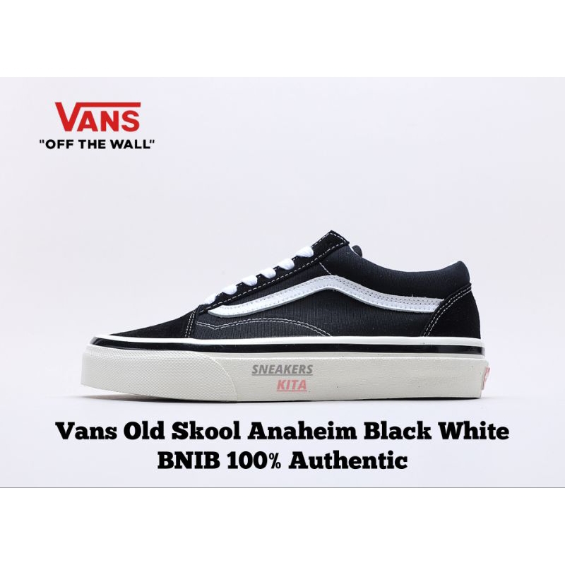 Jual Sepatu Vans Old Skool Anaheim Black White BNWB 100% Global Market ...