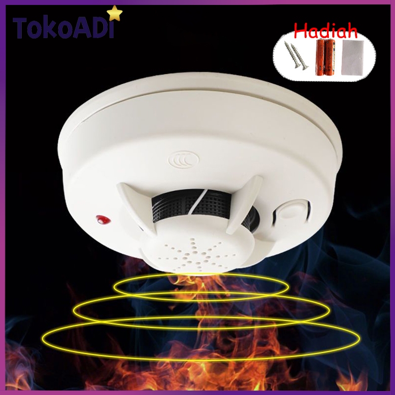 Jual Smoke Detektor Alat Pendeteksi Asap Kebakaran Pendeteksi Asap Detektor Asap Fire Alarm 