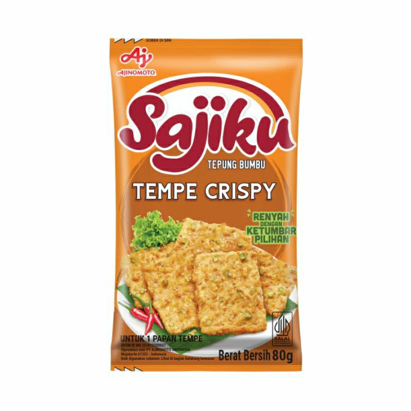 Jual SAJIKU TEPUNG BUMBU TEMPE CRISPY KRIUK BERBUMBU SACHET 80g ...