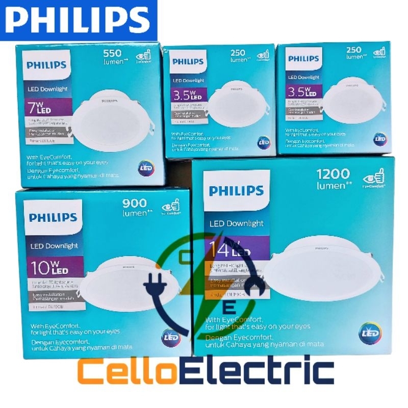 Jual Lampu Led Philips Eridani DL190B 3,5w 7w 10w 14w Putih / Downlight ...