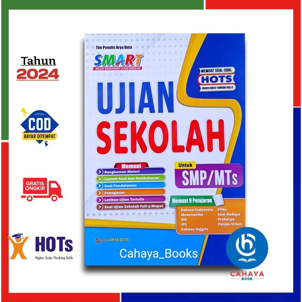 Jual Buku Smart Ujian Sekolah SMP Kelas 9 Tahun 2024 + Kunci Jawaban ...