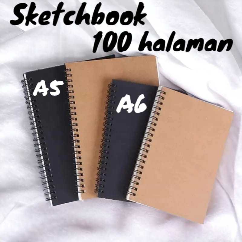 Jual Sketchbook Isi 100 Halaman Buku Sketsa A5 And A6 Buku Gambar Book