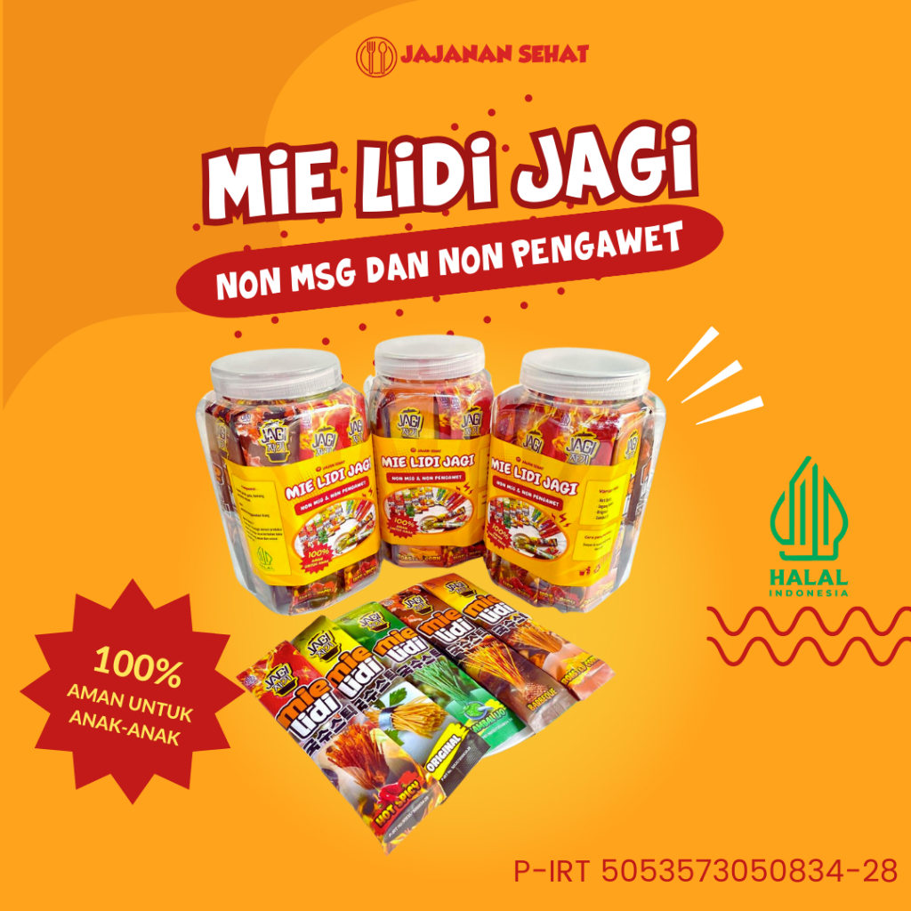 Jual Paket Hemat Mie Lidi Jagi Jajanan Sehat Tanpa Bahan Pengawet Tanpa