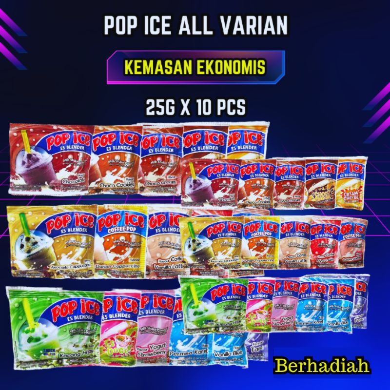 Jual Pop Ice Blender All Varian G Sachet Renceng Shopee Indonesia