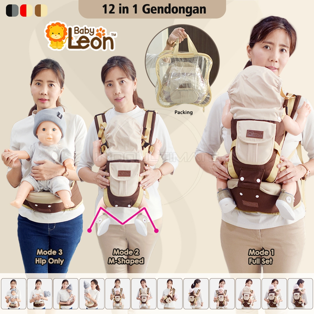 Jual 5in1 Way Gendongan Depan Model Terbaru 2023 Hipseat Baby Gendongan