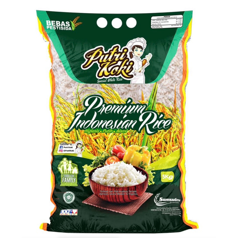 Jual Beras Putri Koki Hijau 5 Kg Shopee Indonesia