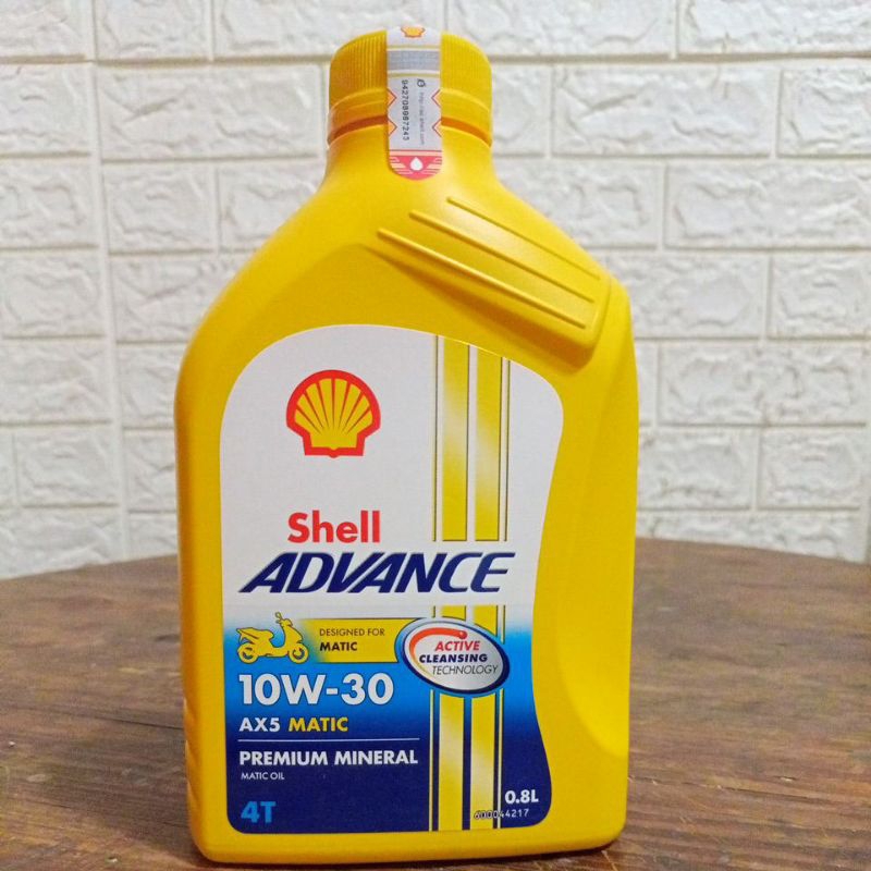 Jual Oli Shell Matic Advance AX5 10W-30 0,8L | Shopee Indonesia