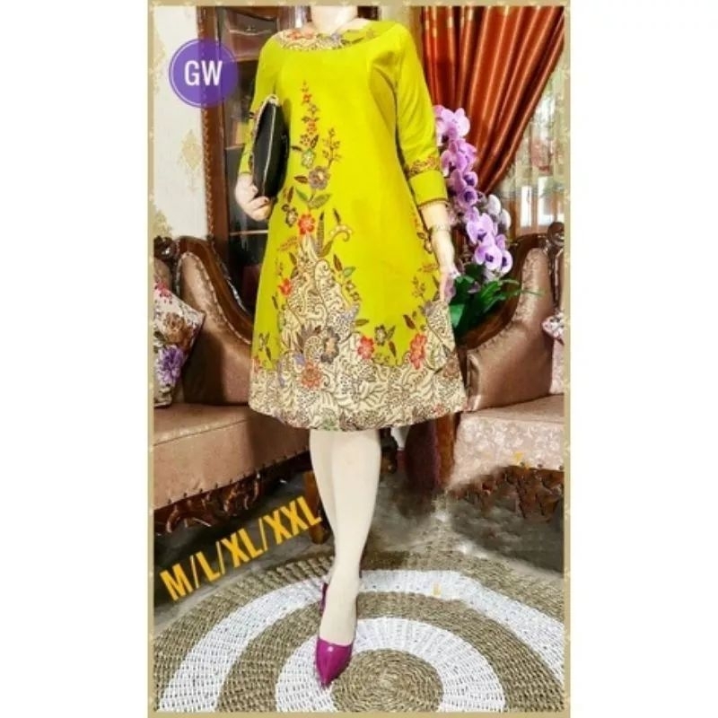 DRESS BATIK MODERN JUMBO || DRESS BATIK IMLEK 2023 TERBARU || DRESS BATIK  REMAJA MODEL KEKINIAN || ATASAN BATIK WANITA NON MUSLIM || ATASAN BATIK ...
