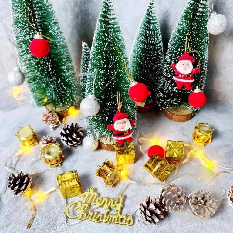 Jual Hiasan Gantungan Pohon Natal Set Mix Assortment Hiasan Dekorasi