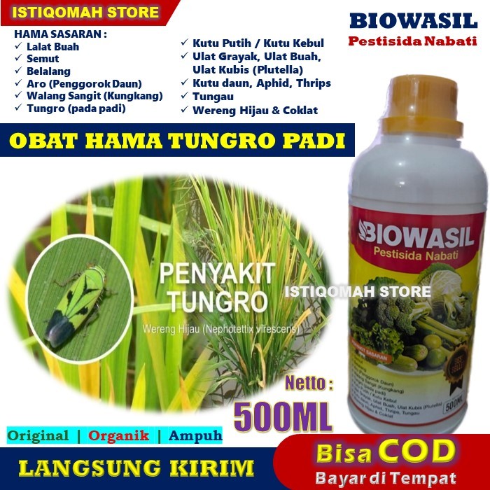 Jual Biowasil 500ml Pestisida Nabati Obat Semprot Hama Tungro Pada Tanaman Padi Paling Mujarab 9040