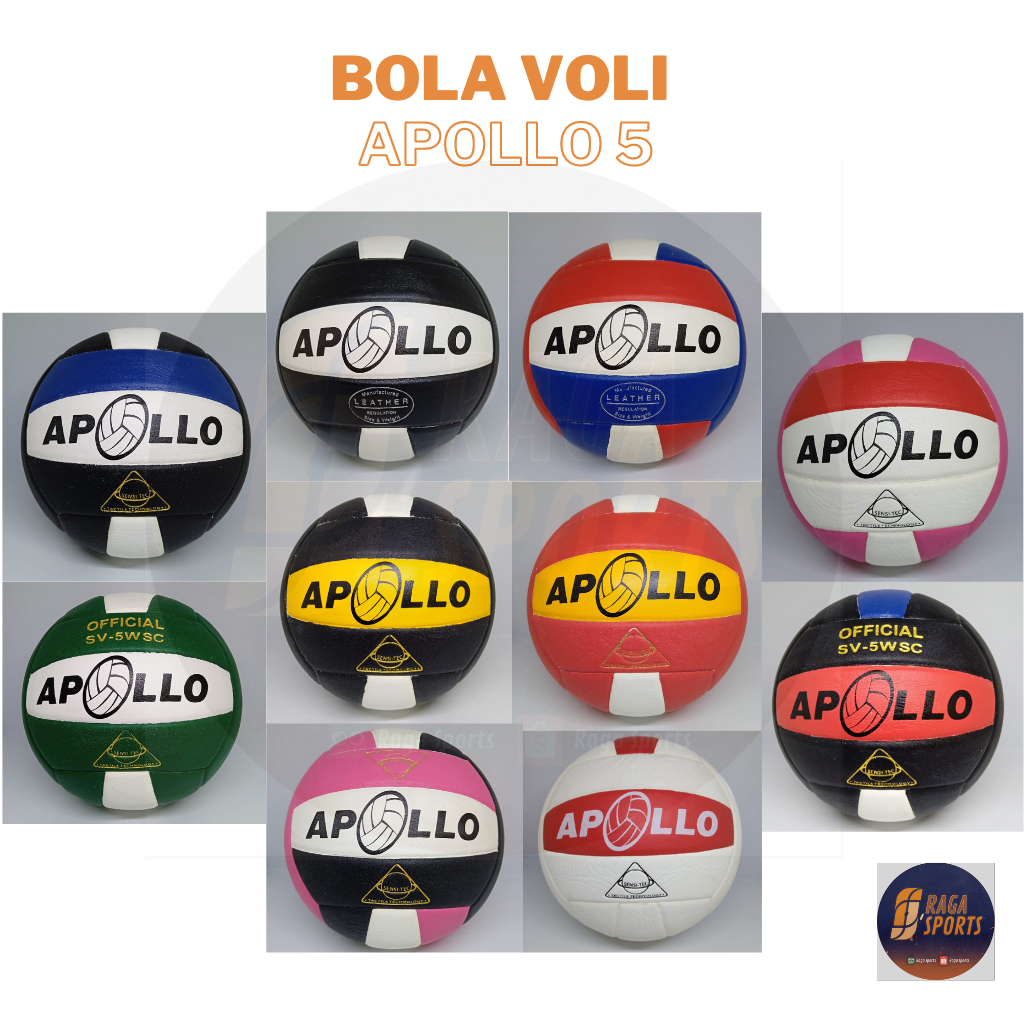 Jual RAGA SPORTS Bola Voli Apolo Apollo Bahan PU Lunak Empuk Original ...