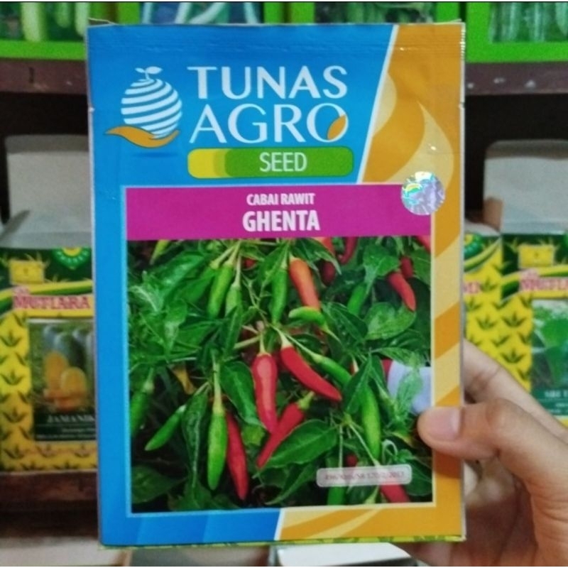 Jual ghenta 10gram tunas agro seed benih bibit cabai cabe rawit hijau ...