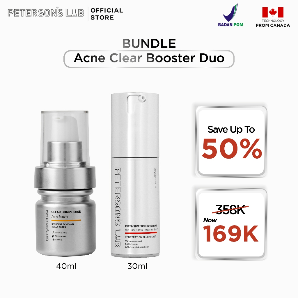 Jual Peterson's Lab Acne Clear Booster Duo Shopee Indonesia
