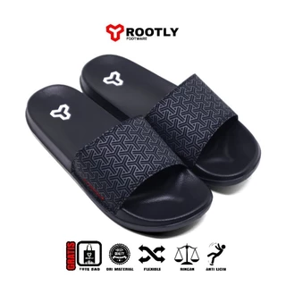 Rootly - Sandal Slipper Pria Motif Kekinian Trendy Terbaru