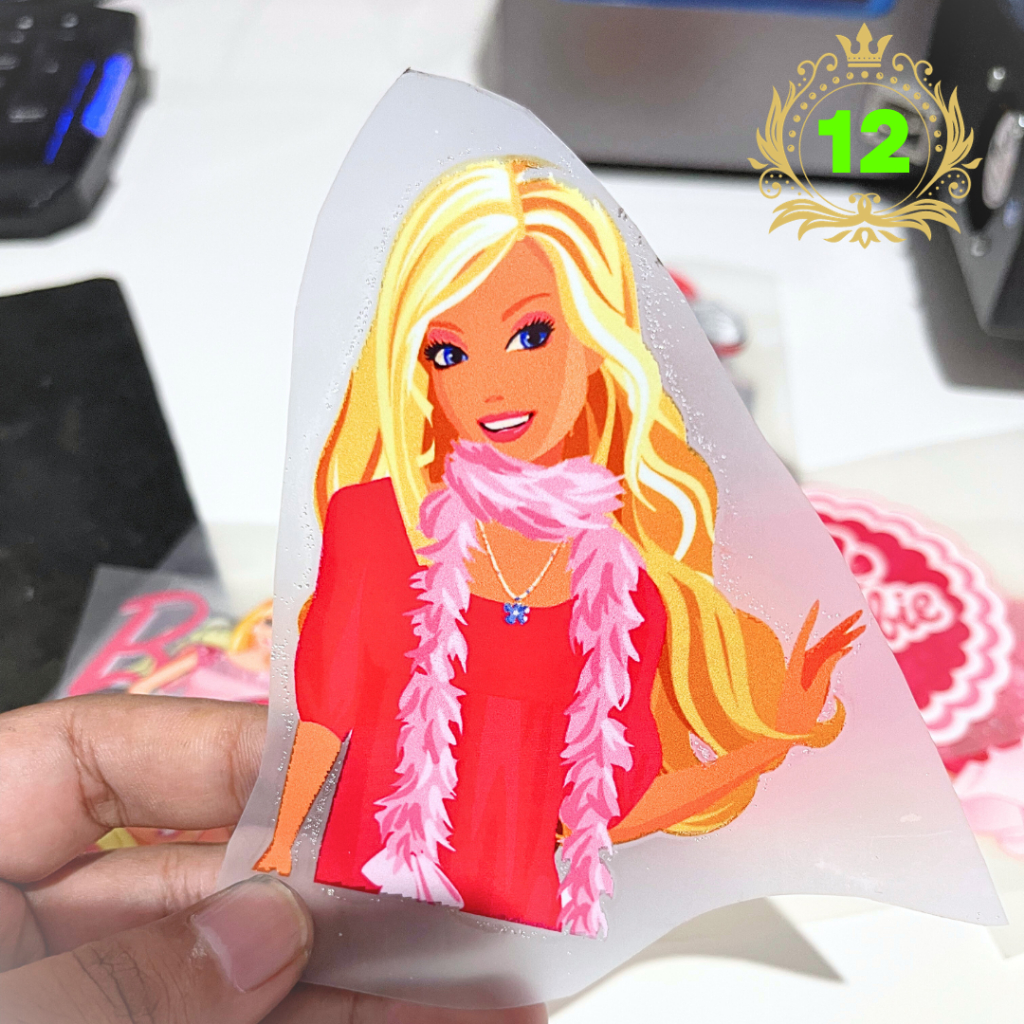 Jual Sablon Setrika Sablon Dtf Tema Barbie Ukuran Proposional 8cm