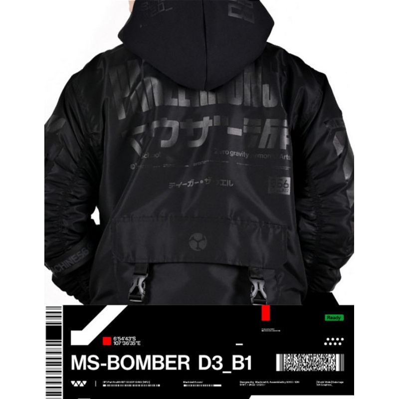 Jual jacket machine 56 m56 original bomber machine56 MS-D3 B1 | Shopee ...