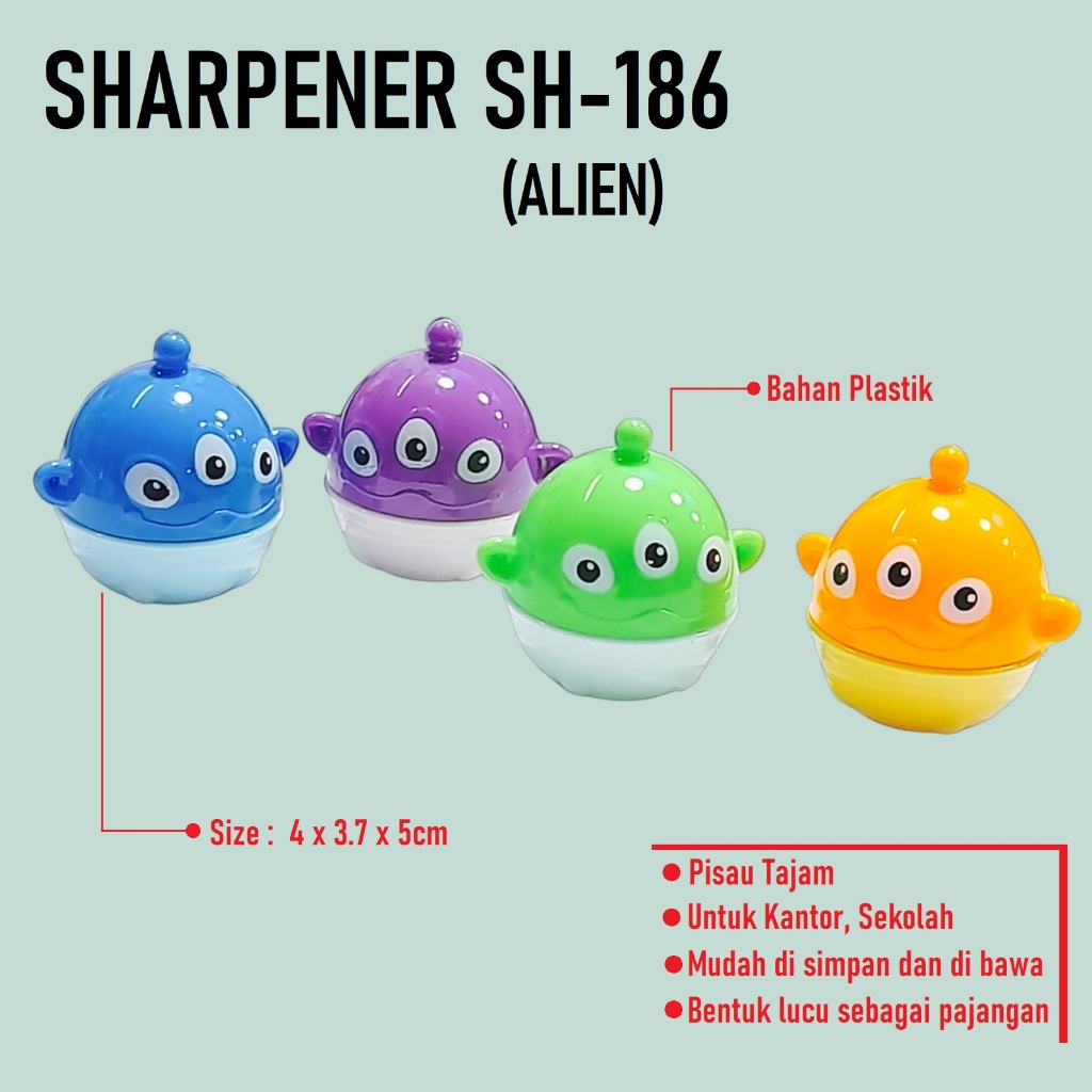 Jual Serutan Pensil Lucu / Rautan Pensil Imut / Manual Pencil Sharpener ...