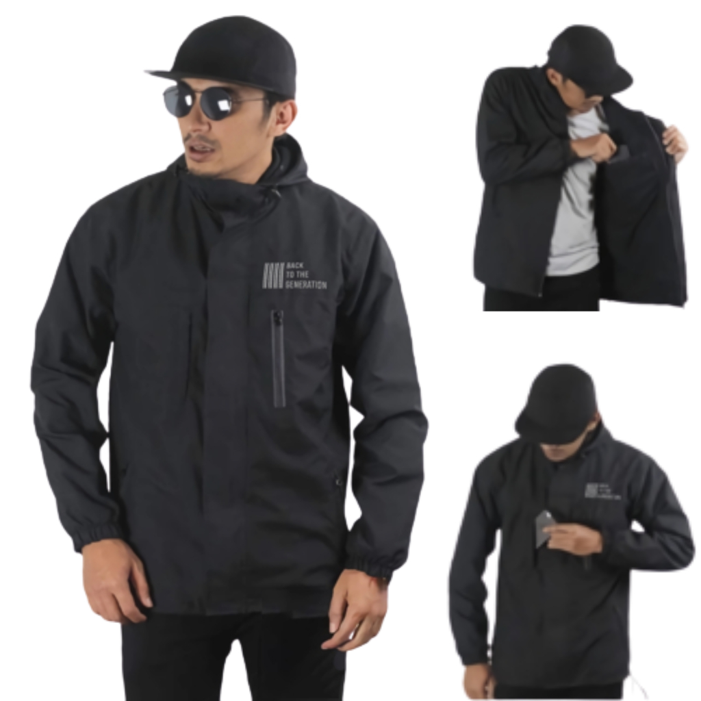 Jual JAKET PARASUT TASLAN B.T.G BOLAK BALIK PRIA BB 2in1 PARASUT ANTI ...